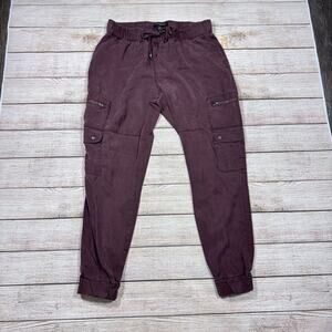 Banana Republic Factory Brown Cargo Jogger Pants Elastic Waist Women's XS Petite